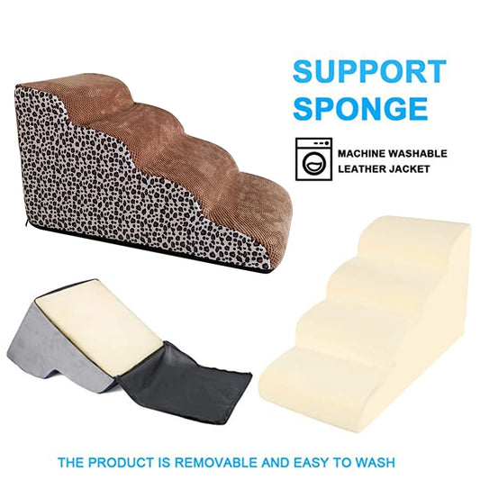 Escalier antidérapant pour chien – Rampe d’accès au lit à 4 marches